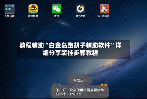 教程辅助“白金岛跑胡子辅助软件”详细分享装挂步骤教程-第1张图片