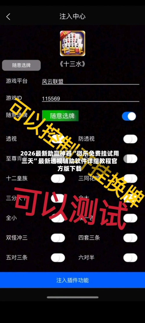 2026最新助赢神器“微乐免费挂试用三天”最新透视辅助软件详细教程官方版下载-第3张图片