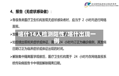 喀什14人检测阳性/喀什出现一例-第2张图片