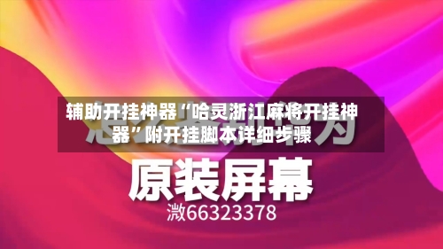 辅助开挂神器“哈灵浙江麻将开挂神器”附开挂脚本详细步骤-第2张图片