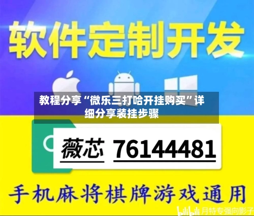 教程分享“微乐三打哈开挂购买”详细分享装挂步骤-第1张图片
