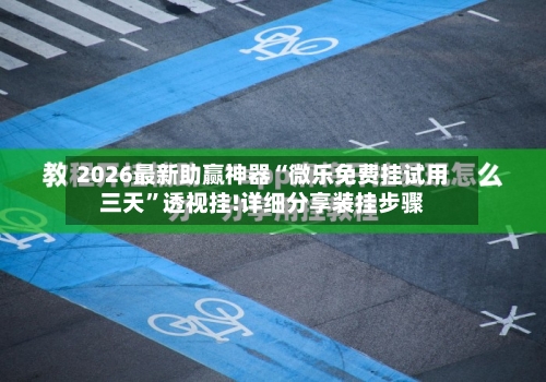 2026最新助赢神器“微乐免费挂试用三天”透视挂!详细分享装挂步骤-第2张图片