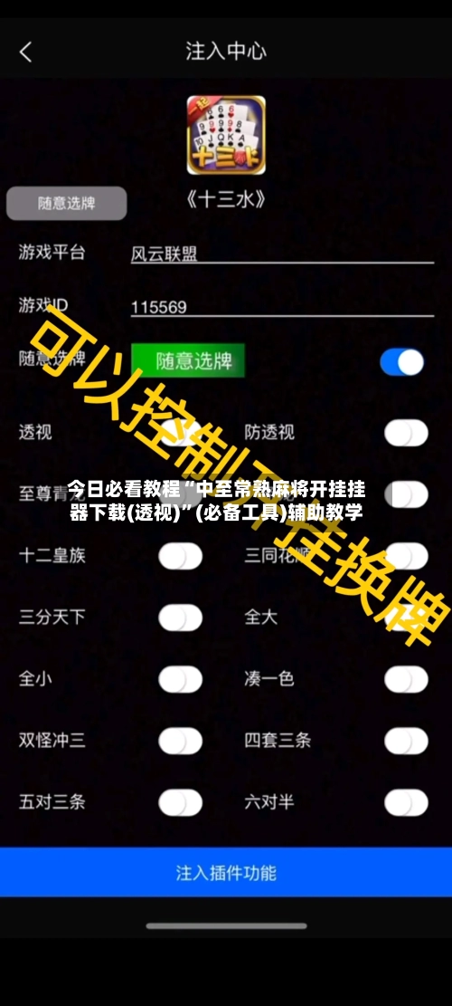 今日必看教程“中至常熟麻将开挂挂器下载(透视)”(必备工具)辅助教学-第1张图片