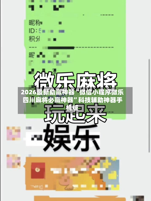 2026最新助赢神器“微信小程序微乐四川麻将必赢神器”科技辅助神器手机版-第3张图片
