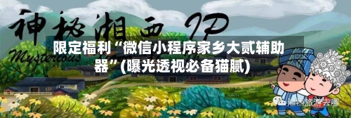 限定福利“微信小程序家乡大贰辅助器”(曝光透视必备猫腻)-第2张图片