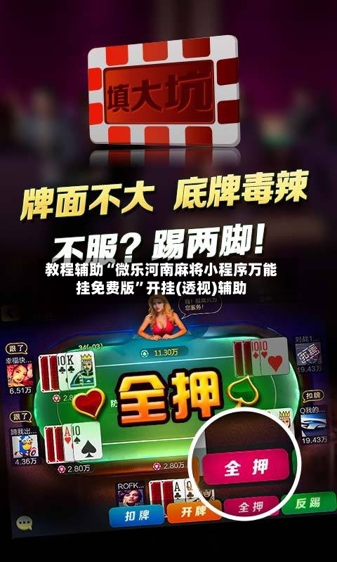 教程辅助“微乐河南麻将小程序万能挂免费版”开挂(透视)辅助-第1张图片