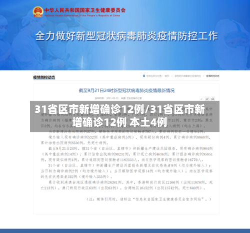 31省区市新增确诊12例/31省区市新增确诊12例 本土4例-第3张图片