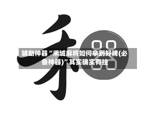 辅助神器“禾城麻将如何拿到好牌(必备神器)”其实确实有挂-第1张图片