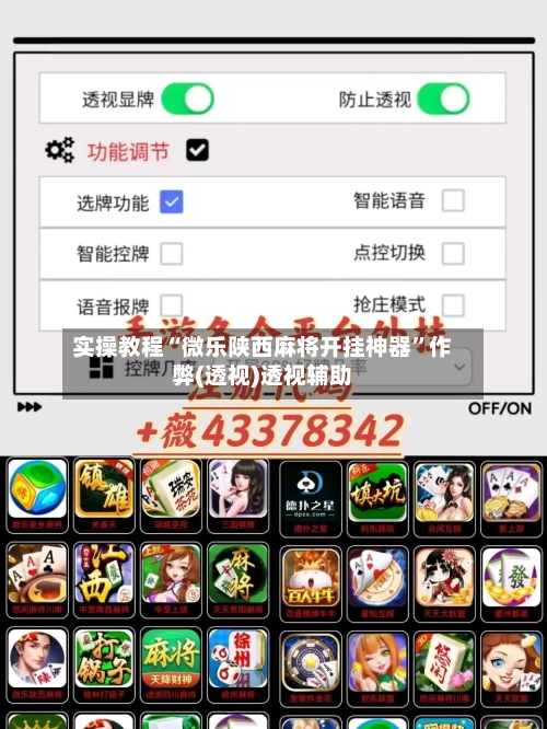 实操教程“微乐陕西麻将开挂神器	”作弊(透视)透视辅助-第1张图片