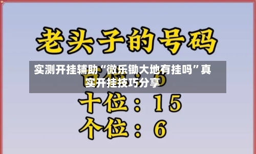 实测开挂辅助“微乐锄大地有挂吗	”真实开挂技巧分享-第1张图片