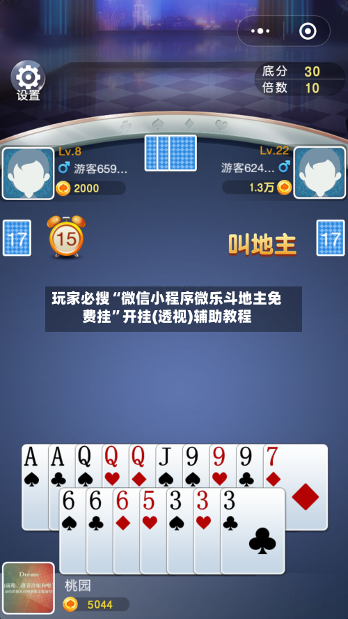 玩家必搜“微信小程序微乐斗地主免费挂”开挂(透视)辅助教程-第1张图片