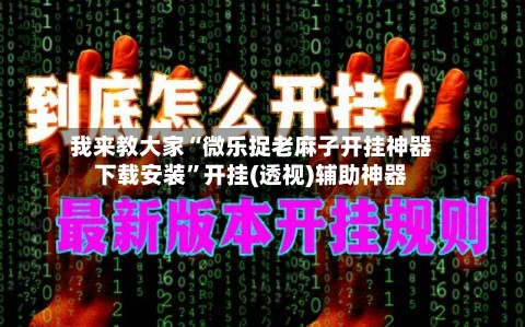 我来教大家“微乐捉老麻子开挂神器下载安装	”开挂(透视)辅助神器-第1张图片