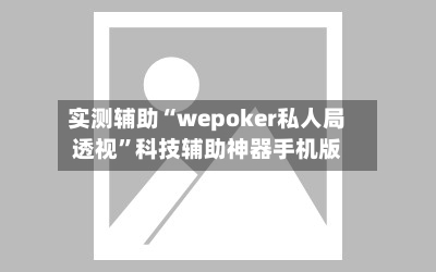 实测辅助“wepoker私人局透视”科技辅助神器手机版-第1张图片