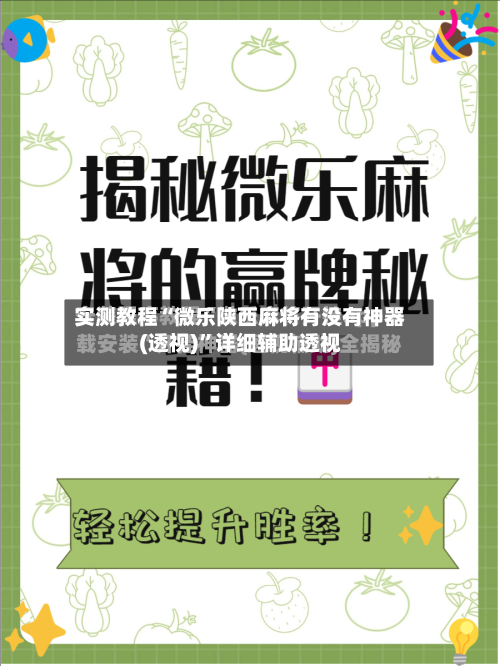 实测教程“微乐陕西麻将有没有神器(透视)”详细辅助透视-第1张图片