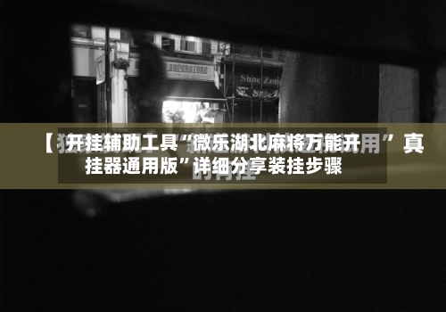 开挂辅助工具“微乐湖北麻将万能开挂器通用版	”详细分享装挂步骤-第1张图片