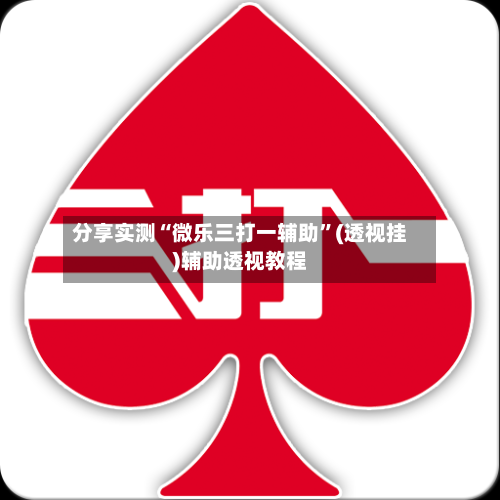 分享实测“微乐三打一辅助”(透视挂)辅助透视教程-第1张图片