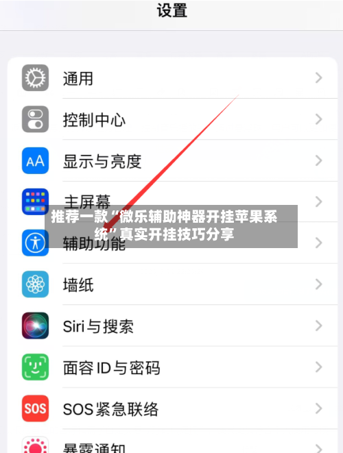 推荐一款“微乐辅助神器开挂苹果系统	”真实开挂技巧分享-第1张图片