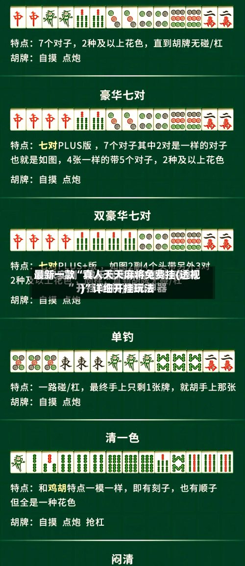 最新一款“真人天天麻将免费挂(透视)”详细开挂玩法-第1张图片