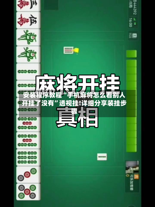 安装程序教程“手机麻将怎么看别人开挂了没有”透视挂!详细分享装挂步骤-第1张图片