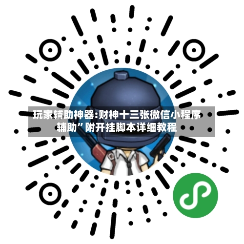 玩家辅助神器:财神十三张微信小程序辅助	”附开挂脚本详细教程-第1张图片
