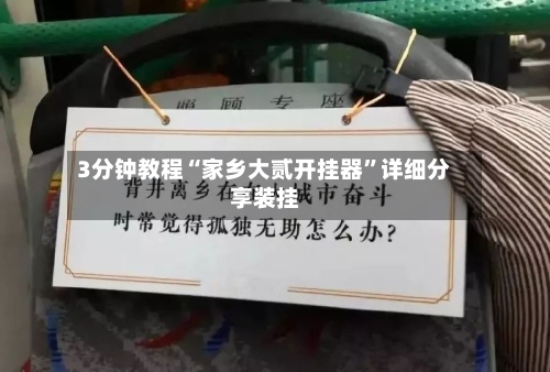 3分钟教程“家乡大贰开挂器”详细分享装挂-第1张图片