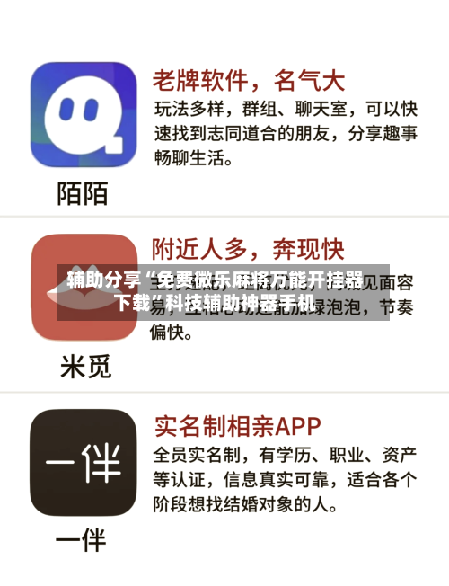 辅助分享“免费微乐麻将万能开挂器下载”科技辅助神器手机-第1张图片