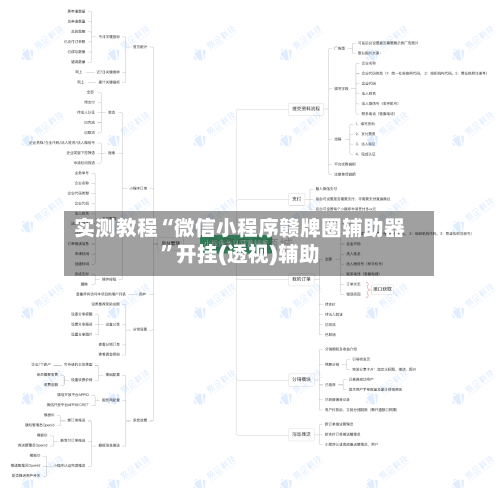 实测教程“微信小程序赣牌圈辅助器”开挂(透视)辅助-第1张图片