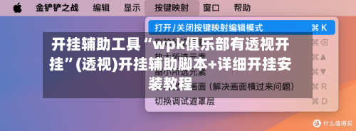 开挂辅助工具“wpk俱乐部有透视开挂”(透视)开挂辅助脚本+详细开挂安装教程-第1张图片