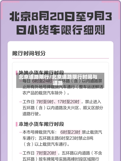北京道路限行/北京道路限行时间与道路-第1张图片