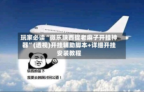 玩家必读“微乐陕西捉老麻子开挂神器”(透视)开挂辅助脚本+详细开挂安装教程-第1张图片