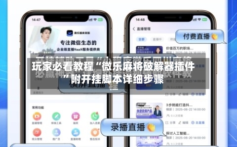 玩家必看教程“微乐麻将破解器插件”附开挂脚本详细步骤-第1张图片