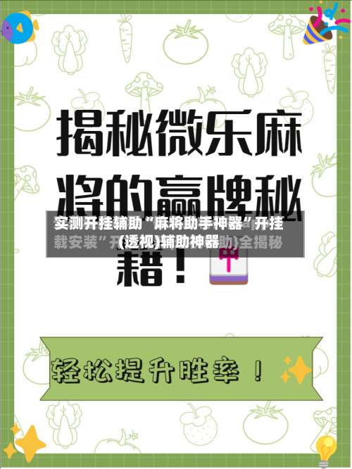 实测开挂辅助“麻将助手神器”开挂(透视)辅助神器-第1张图片