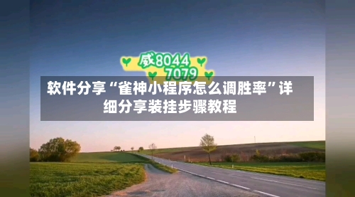 软件分享“雀神小程序怎么调胜率	”详细分享装挂步骤教程-第1张图片