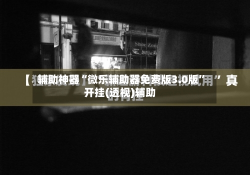 辅助神器“微乐辅助器免费版3.0版”开挂(透视)辅助-第1张图片