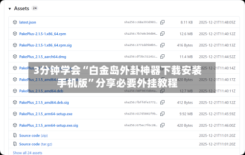 3分钟学会“白金岛外卦神器下载安装手机版”分享必要外挂教程-第1张图片