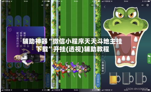 辅助神器“微信小程序天天斗地主挂下载”开挂(透视)辅助教程-第1张图片