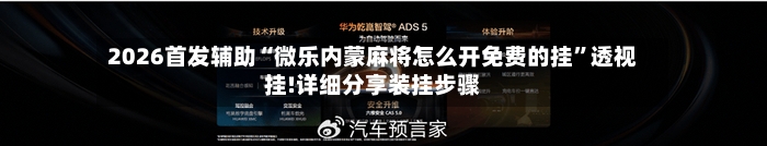 2026首发辅助“微乐内蒙麻将怎么开免费的挂”透视挂!详细分享装挂步骤-第1张图片