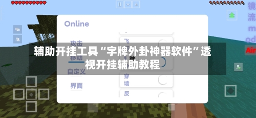 辅助开挂工具“字牌外卦神器软件”透视开挂辅助教程-第1张图片