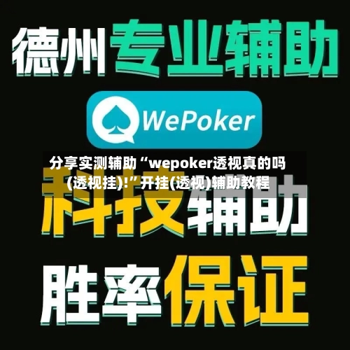 分享实测辅助“wepoker透视真的吗(透视挂)!”开挂(透视)辅助教程-第1张图片