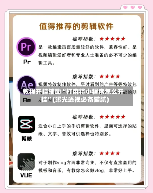 教程开挂辅助“打麻将小程序怎么开挂”(曝光透视必备猫腻)-第1张图片