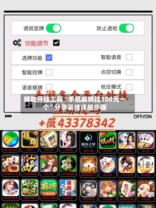 辅助开挂工具“手机麻将挂100元一个”分享装挂详细步骤-第1张图片