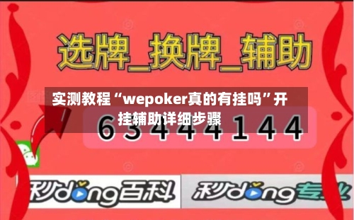 实测教程“wepoker真的有挂吗	”开挂辅助详细步骤-第1张图片