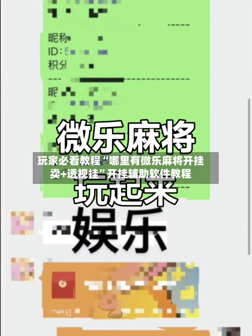 玩家必看教程“哪里有微乐麻将开挂卖+透视挂	”开挂辅助软件教程-第1张图片