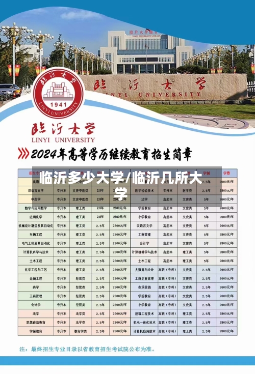 临沂多少大学/临沂几所大学-第1张图片