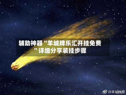 辅助神器“羊城牌乐汇开挂免费”详细分享装挂步骤-第1张图片