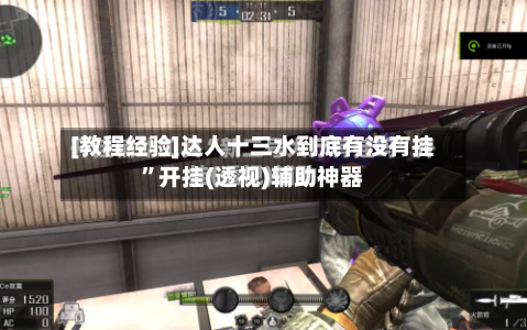 [教程经验]达人十三水到底有没有挂	”开挂(透视)辅助神器-第1张图片