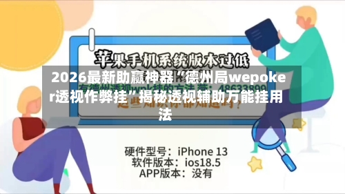 2026最新助赢神器“德州局wepoker透视作弊挂	”揭秘透视辅助万能挂用法-第1张图片