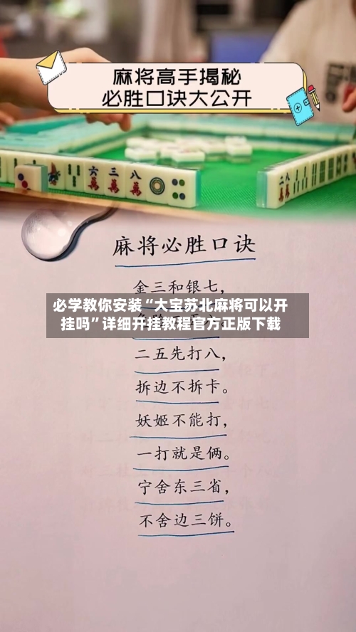 必学教你安装“大宝苏北麻将可以开挂吗	”详细开挂教程官方正版下载-第1张图片