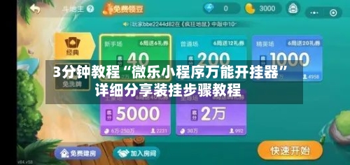 3分钟教程“微乐小程序万能开挂器	”详细分享装挂步骤教程-第1张图片