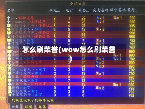 怎么刷荣誉(wow怎么刷荣誉)-第1张图片